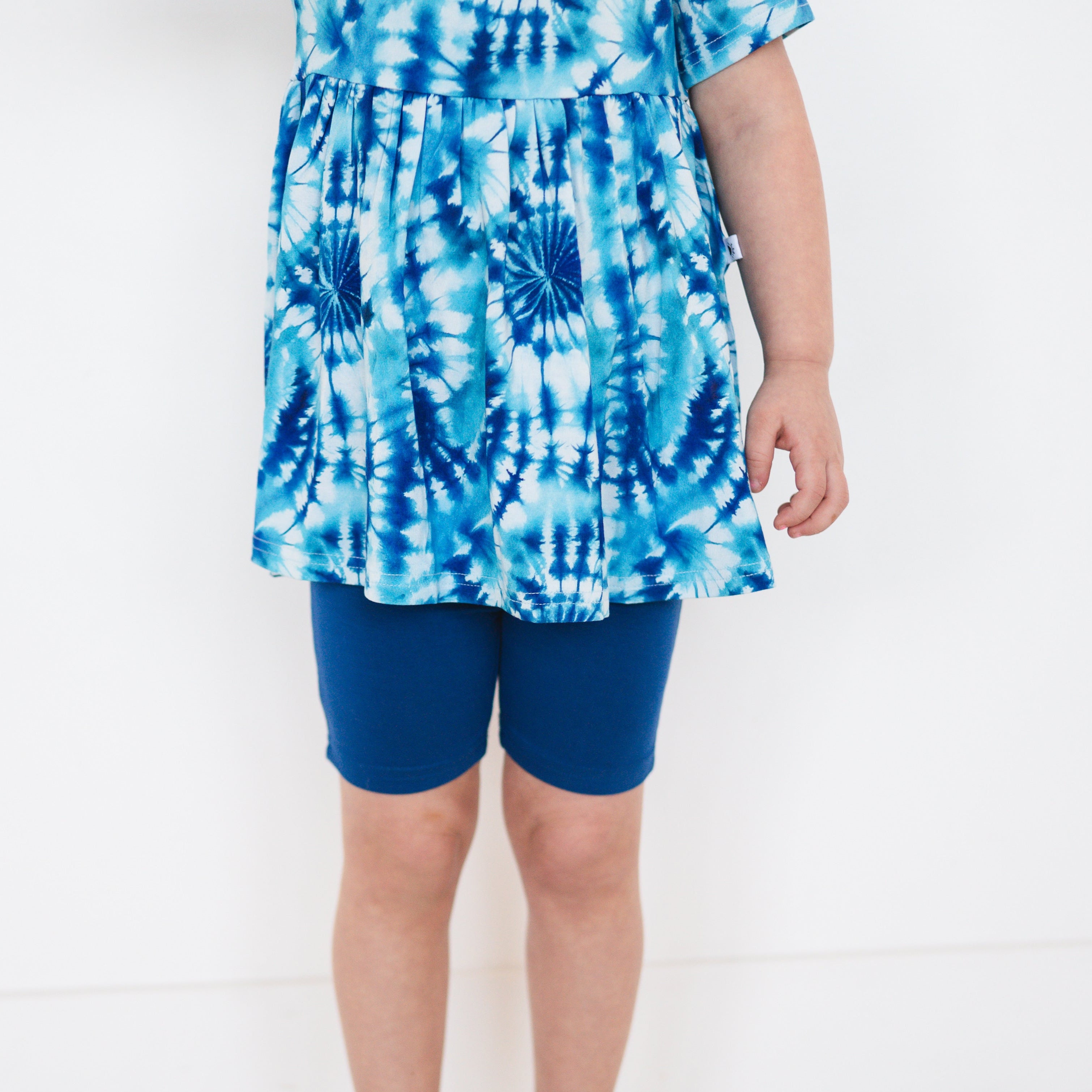 Biker Short - Groovy Blue - Luxe Bamboo