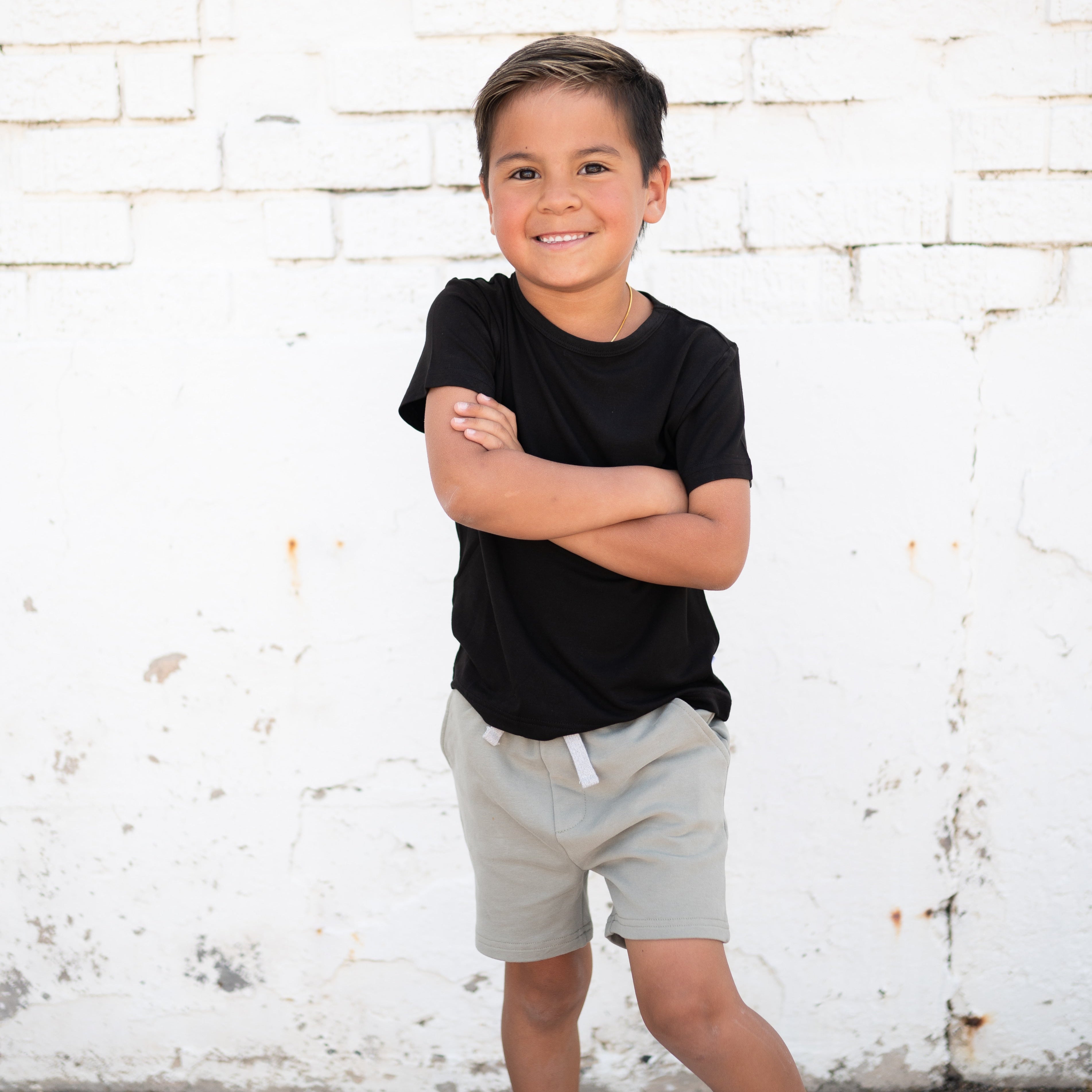 Pocket Short - Dark Sage - Organic Cotton Terry