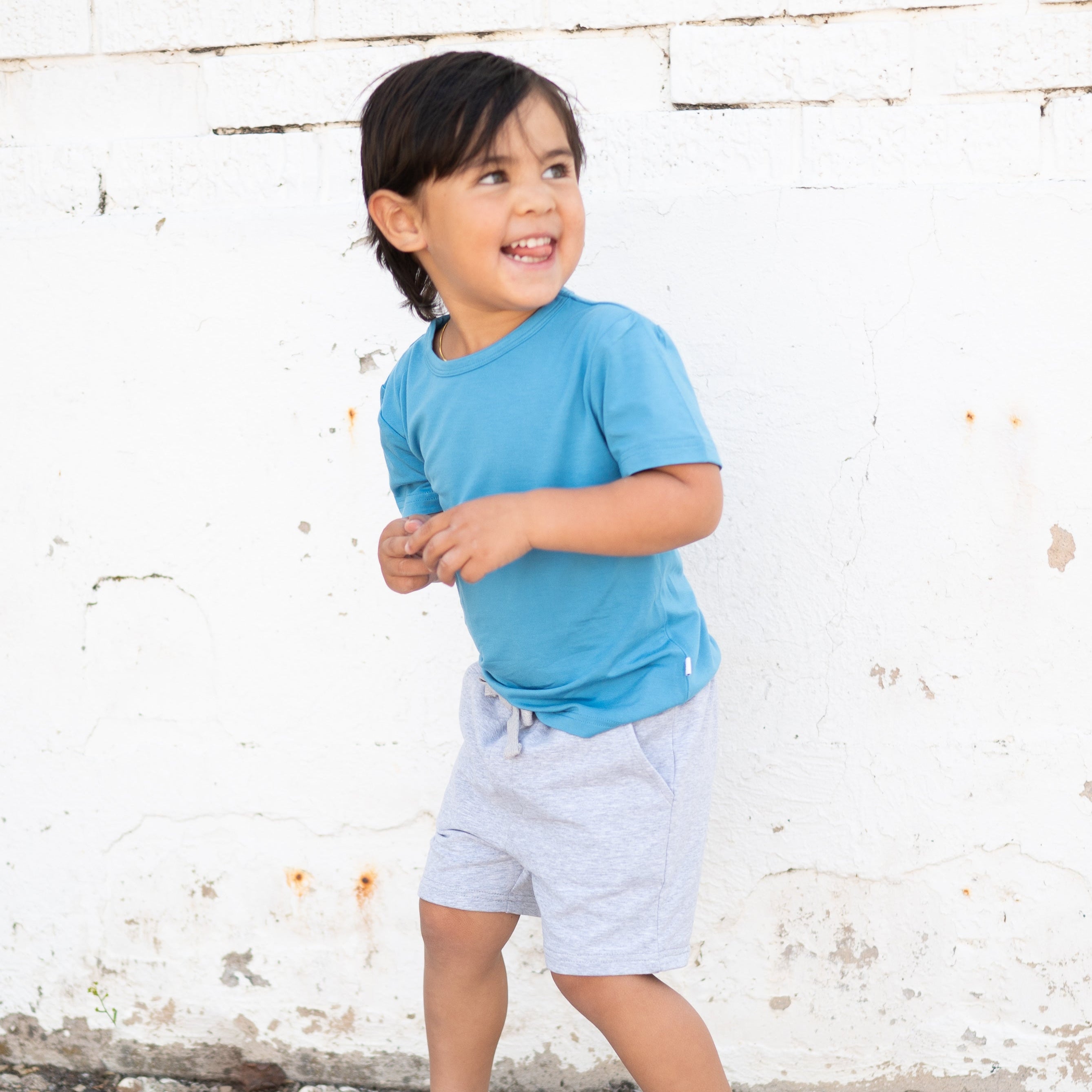 Pocket Short - Grey - Organic Cotton Terry