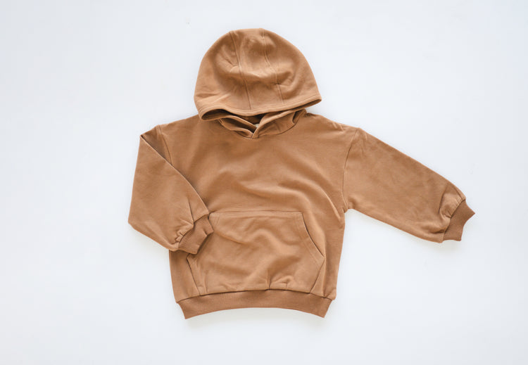 Pocket Hoodie - Buff - Organic Cotton Terry