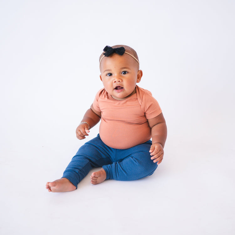 Short Sleeve Bodysuit - Pecan - Ploom Basics Bamboo