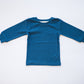 Ribbed Long Sleeve - Whale Blue - Organic Cotton