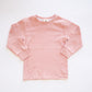 Ribbed Long Sleeve - Pretty Pink - Organic Cotton