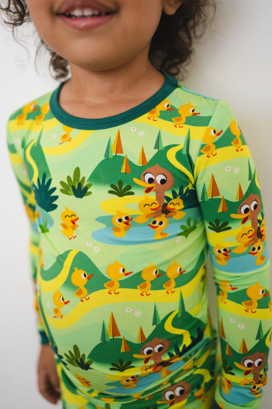 PREORDER : 15 WEEK TAT - Super Simple 5 Little Ducks - Classic Fit PJ Set  - Luxe Bamboo