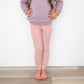 Ribbed Slouch Pant - Pink- Organic Cotton