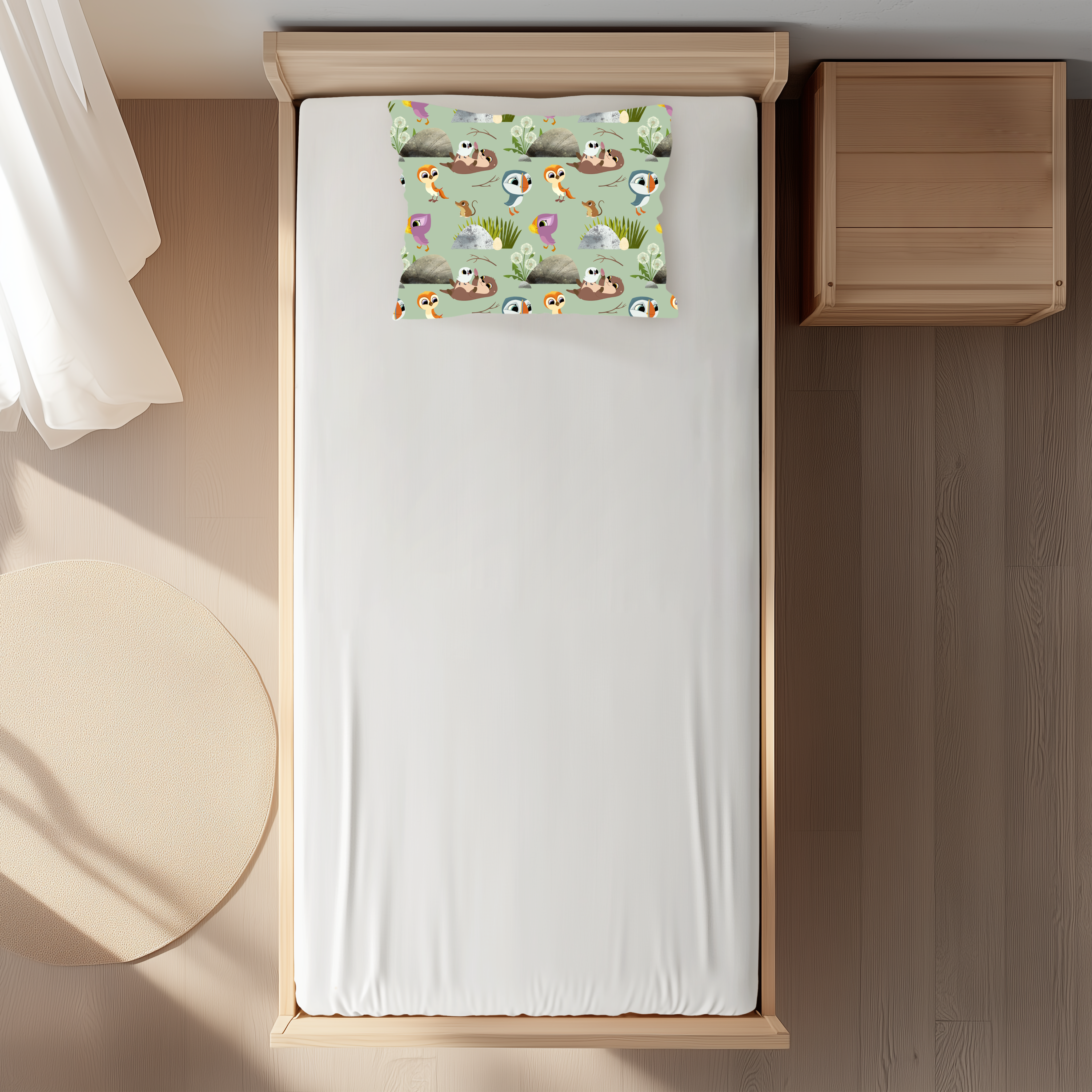 PREORDER - Twin Sheet and Pillow Case Set - Puffin Rock™ -The Burrow - Tencel™ Modal