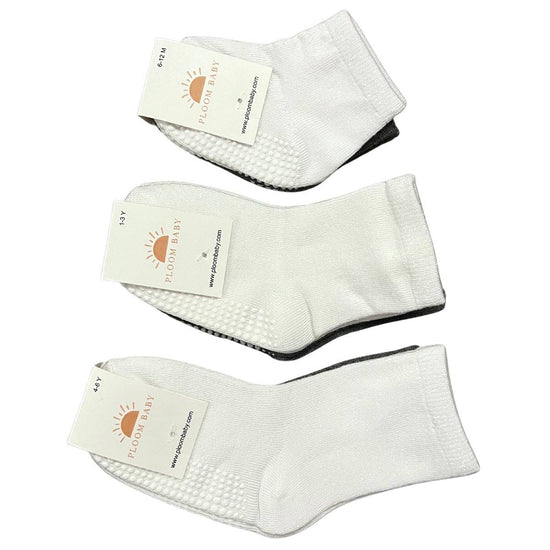 Bamboo Blend Baby and Toddler Grippy Socks- 2 Pack - ploombaby