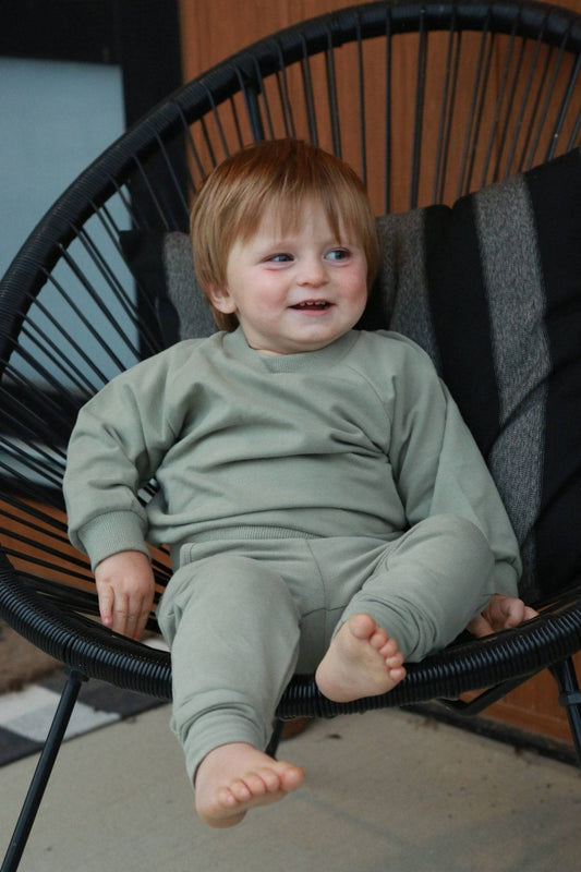 Organic Cotton Terry, a comfortable and eco-friendly clothing choice. Ploom Baby.